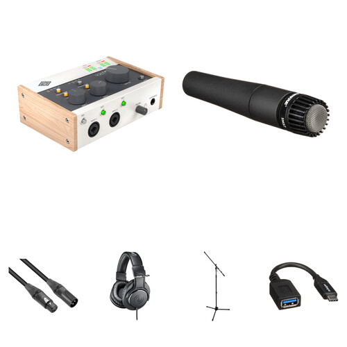 Universal Audio Volt 276 Portable 2x2 USB-C Audio/MIDI Interface with Guitar Recording Kit