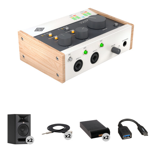 Universal Audio Volt 276 Portable 2x2 USB-C Audio/MIDI Interface with Mixing Kit