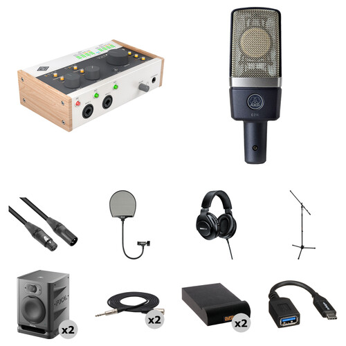 Universal Audio Volt 476 Portable 4x4 USB-C Audio/MIDI Interface with Home Studio Kit