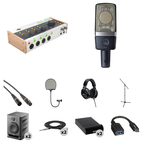 Universal Audio Volt 476P Portable 4x4 USB Audio/MIDI Interface with Home Studio Kit