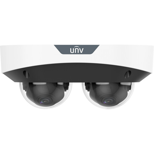 Uniview 2x4MP LightHunter MultiView Fixed IR Dome Network Camera (2.8mm)