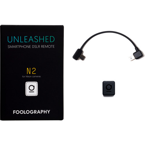 Foolography Unleashed 18 N2 Smartphone DSLR Remote for Nikon Df, D750, D7200, D7100, D5500, D5300, D5200, D5100, D3200 Cameras
