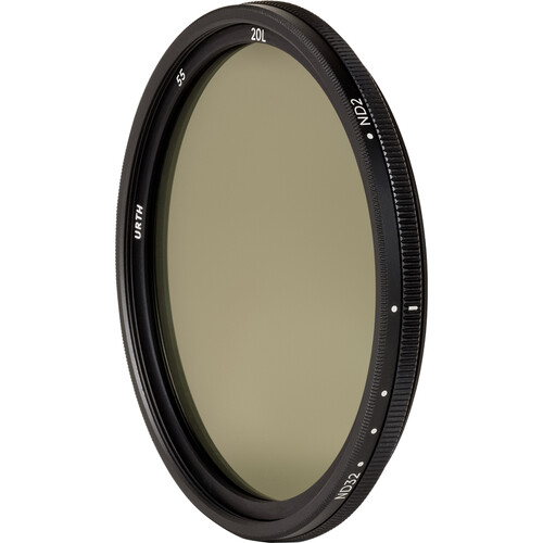 Urth Variable ND Lens Filter Plus+ (55mm, 1 to 5-Stop)