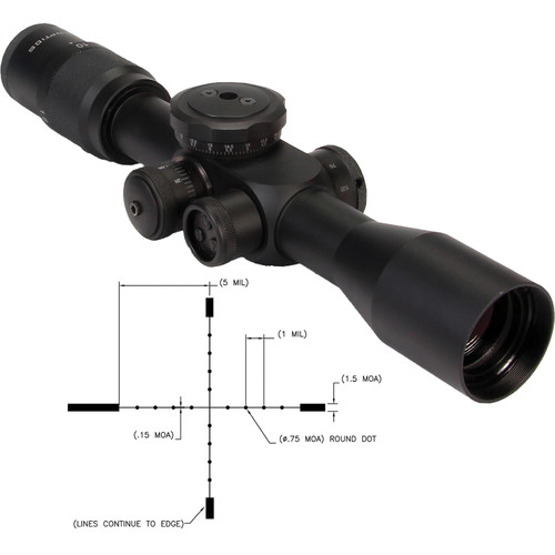 US OPTICS 1.8-10x37 MR-10 Riflescope (Mil-Scale GAP Illuminated Reticle)