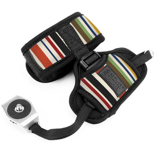 USA GEAR DualGRIP Hand Support and Wrist Strap (Stripe)