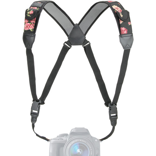 USA GEAR TrueSHOT Camera Chest Harness Strap (Floral)