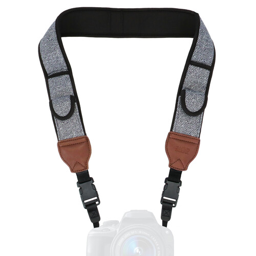 USA GEAR TrueSHOT Camera Neck Strap (Gray Woven)