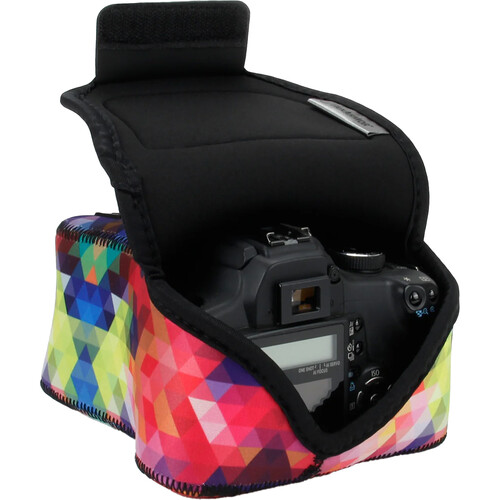 USA GEAR Neoprene DSLR FlexARMOR Case (Medium, Geometric)