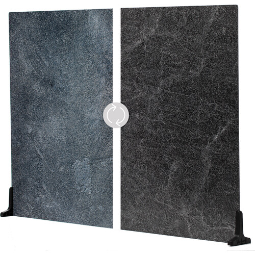 V-FLAT WORLD Duo-Board Double-Sided Background (Ocean Slate / Black Slate, 30 x 40")