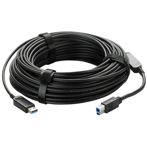 Vaddio USB 3.0 Type-B to Type-A Male Active Optical Cable (98.4')