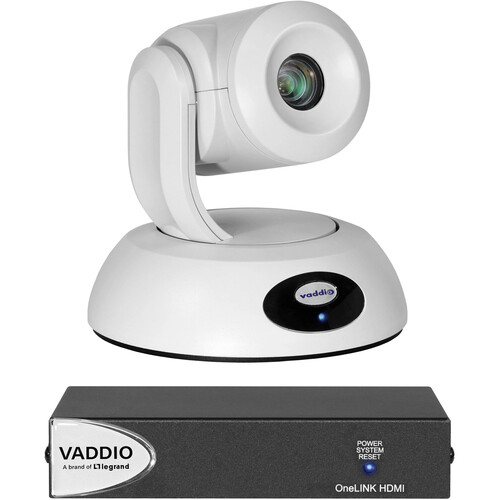 Vaddio RoboSHOT 12E HDBaseT PTZ Camera with OneLINK HDMI (White)