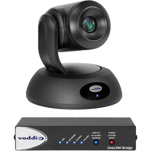 Vaddio RoboSHOT Elite 12E HDBaseT PTZ Cam. with OneLINK Bridge (Black)