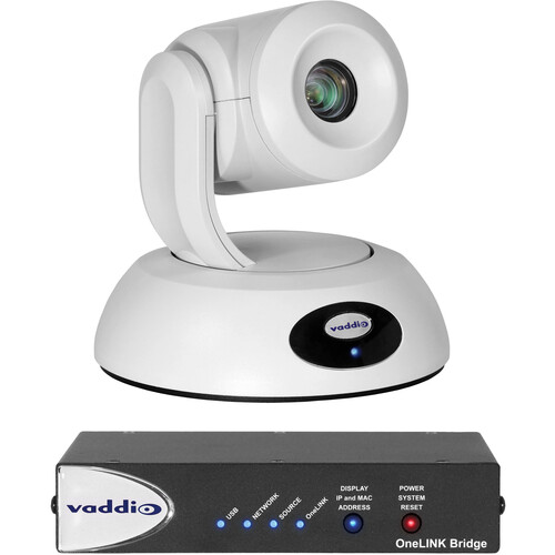 Vaddio RoboSHOT Elite 4K 30E HDBT PTZ Camera with OneLINK Bridge (White)