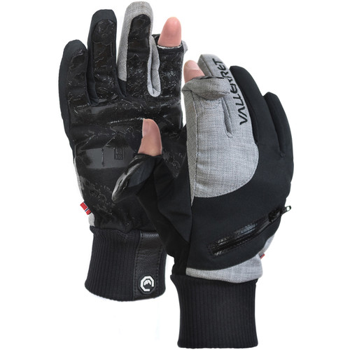 Vallerret Women's Nordic Photography Gloves (Small, Black/Gray)