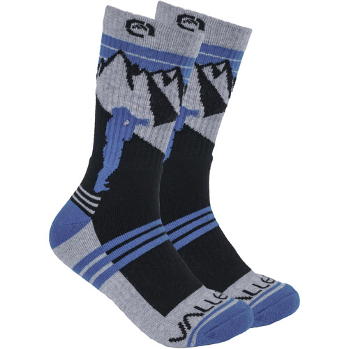 Vallerret Merino Wool Crew Sock (Mountain Blue)