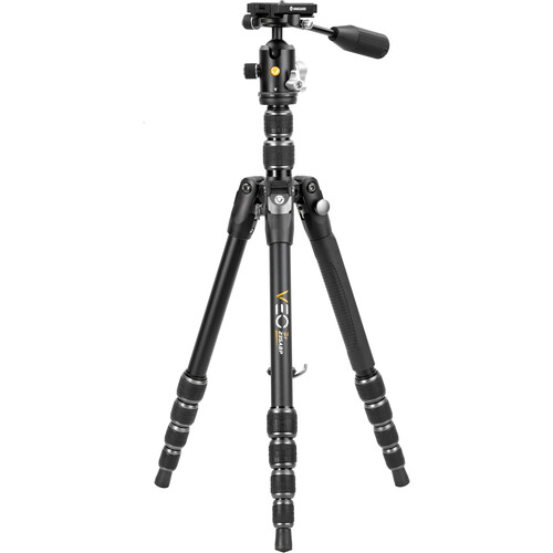 Vanguard VEO 3T 235ABP Aluminum 4-in-1 Travel Tripod with VEO 2 BP-50T Ball/Pan Head and Bluetooth Remote