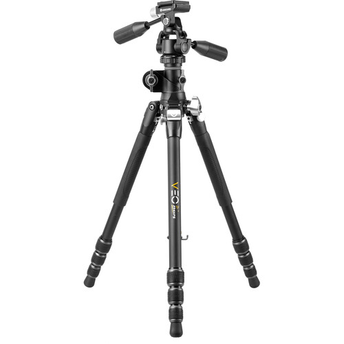 Vanguard VEO3T+234AP 4-Section Aluminum Travel Tripod with Lateral Center Column and PH-38S Pan Head