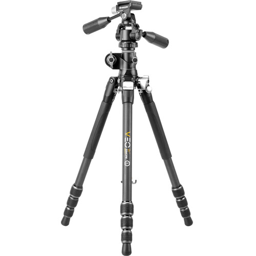 Vanguard VEO3T+234AP 4-Section Aluminum Travel Tripod with Lateral Center Column and PH-38S Pan Head
