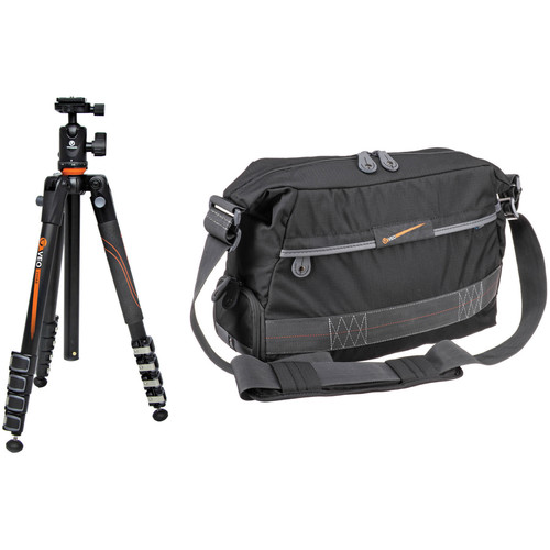 Vanguard VEO 235AB Aluminum Tripod with TBH-50 Ball Head and Vanguard VEO 37 Shoulder Bag Kit