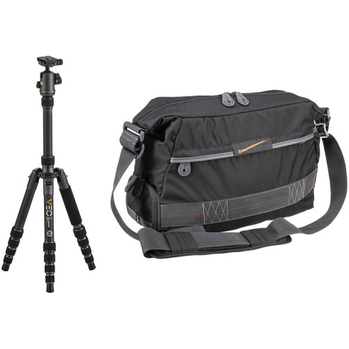 Vanguard VEO 2 GO 265CB with T-50 Ball Head and Vanguard VEO 37 Shoulder Bag Kit