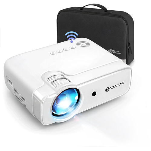 Vankyo Leisure D30T 120-Lumen HD LCD LED Smart Portable Projector
