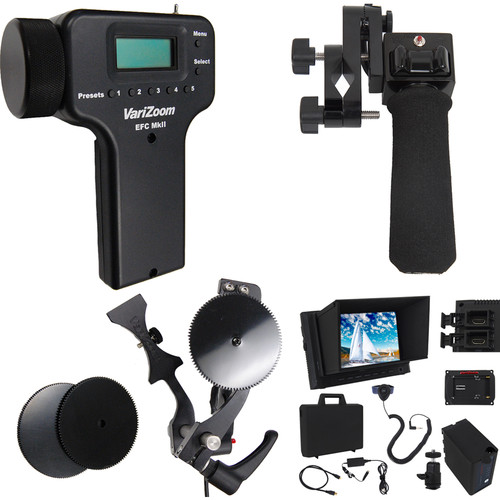 VariZoom Deluxe Zoom Controller and Electronic Focus Controller Bundle for Fujinon ENG-Style Lenses