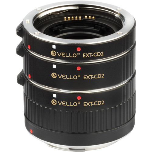 Vello Auto Extension Tube Set for Canon EF/EF-S Mounts and Lenses V2