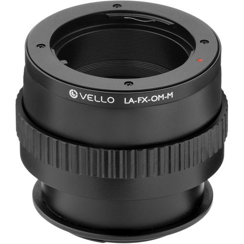 Vello Olympus OM Lens to Fujifilm X-Mount Camera Lens Adapter with Macro