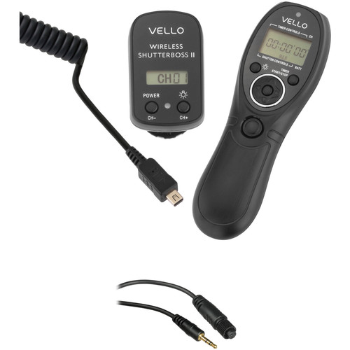 Vello Wireless ShutterBoss II Remote Switch with Digital Timer for Olympus Cameras Kit