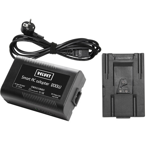 VELVETlight Smart AC 200W Power Supply for VELVET Mini 1, 2, and 3 (V-Mount)