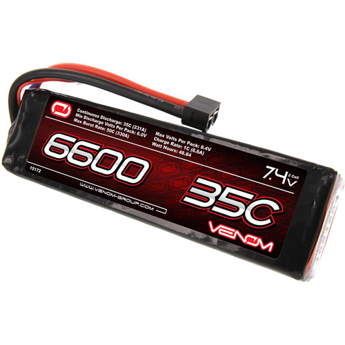 Venom Group Venom 35C 2S 6600mAh 7.4V Lipo Battery 15172 B&H