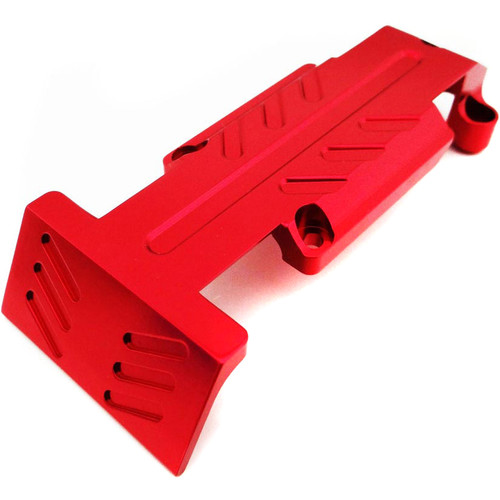 Atomik RC Rear Skid Plate for Traxxas E-Revo 1/10 Scale RC Monster Truck (Red)