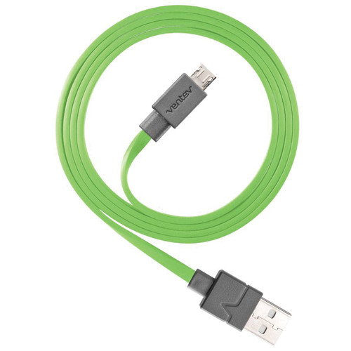 Ventev Innovations Chargesync Micro-USB Cable (Green, 3.3')