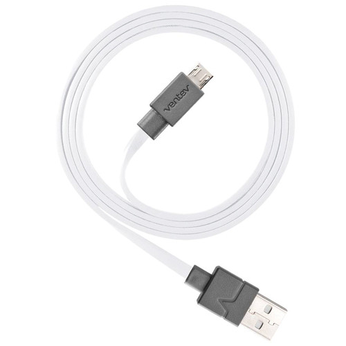 Ventev Innovations Chargesync Micro-USB Cable (White, 3.3')