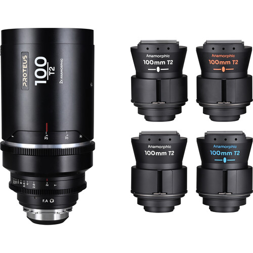 Venus Optics Laowa Proteus Flex 2x Anamorphic 100mm T2 Lens (ARRI PL/Canon EF, 4 Flare Colors)