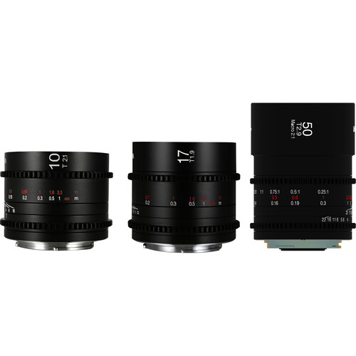 Venus Optics Laowa MFT Cine Prime 3-Lens Wide + Macro Bundle