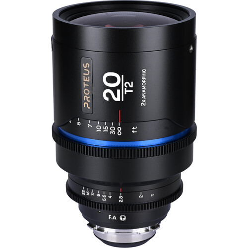 Venus Optics Laowa Proteus 2x Anamorphic 20mm T2 Lens (PL/EF, Feet, Blue Flare)