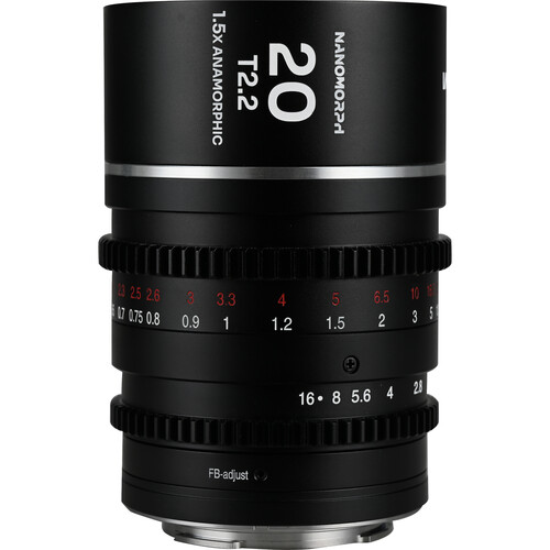 Venus Optics Laowa Nanomorph 20mm T2.2 1.5x MFT Anamorphic Lens (Micro Four Thirds, Silver Flare)