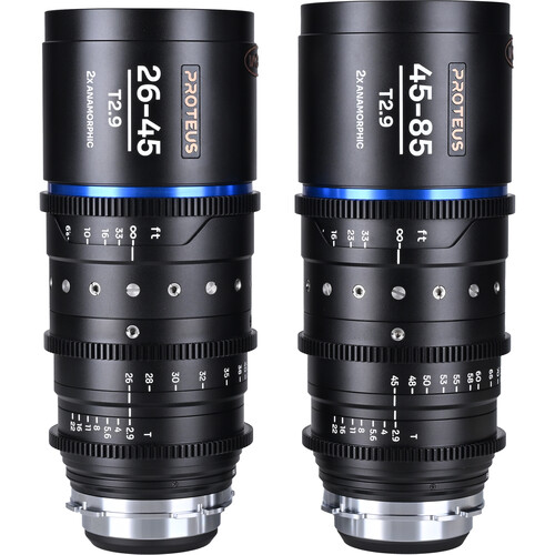 Venus Optics Laowa Proteus 2x S35 Anamorphic T2.9 2-Lens Kit (ARRI PL, Feet, Blue Flare)