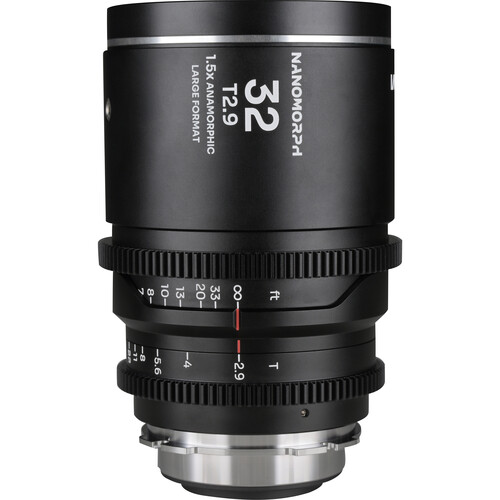 Venus Optics Laowa Nanomorph 32mm T2.9 1.5x LF Anamorphic Lens (ARRI PL & Canon EF, Silver Flare)