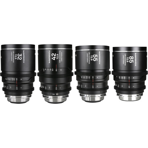 Venus Optics Laowa Nanomorph T2.9 1.5x LF Anamorphic 4-Lens Bundle (ARRI PL/Canon EF, Silver Flare)