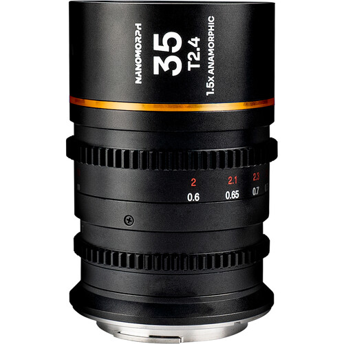 Venus Optics Laowa Nanomorph 35mm T2.4 1.5x S35 Anamorphic Lens (Leica L, Amber Flare)