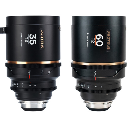 Venus Optics Laowa Proteus 2x Anamorphic 35 & 60mm T2 Lens Bundle (PL/EF, Feet, Amber Flare)