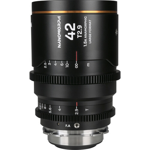 Venus Optics Laowa Nanomorph 42mm T2.9 LF Anamorphic Lens (ARRI PL & Canon EF, Amber Flare)