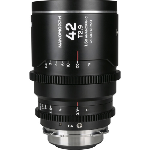 Venus Optics Laowa Nanomorph 42mm T2.9 LF Anamorphic Lens (ARRI PL & Canon EF, Silver Flare)