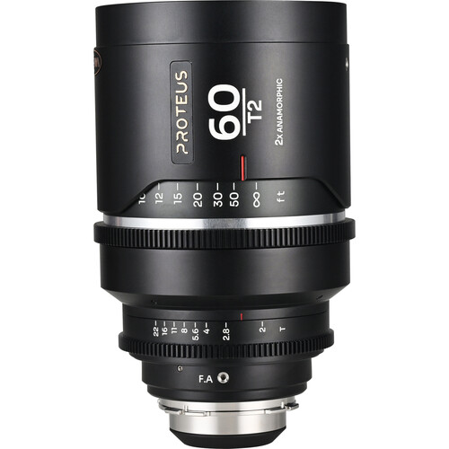 Venus Optics Laowa Proteus Flex 2x Anamorphic 60mm T2 Lens (ARRI PL/Canon EF, 4 Flare Colors)