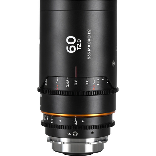 Venus Optics Laowa Nanomorph 60mm T2.9 1.5x Macro 1:2 Anamorphic Lens (ARRI PL & Canon EF, Amber Flare)