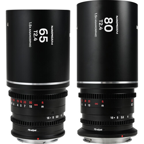 Venus Optics Laowa Nanomorph S35 Anamorphic Prime 2-Lens Kit (FUJIFILM X, Silver Flare)
