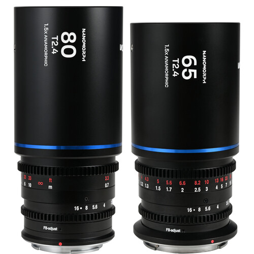 Venus Optics Laowa Nanomorph S35 Anamorphic Prime 2-Lens Kit (ARRI PL & Canon EF, Blue Flare)