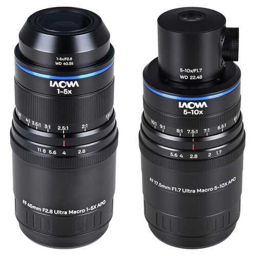 Venus Optics Laowa Aksen 45mm and 17.5mm with Coaxial Illumination Ultra Macro APO Lenses Bundle (Sony E)